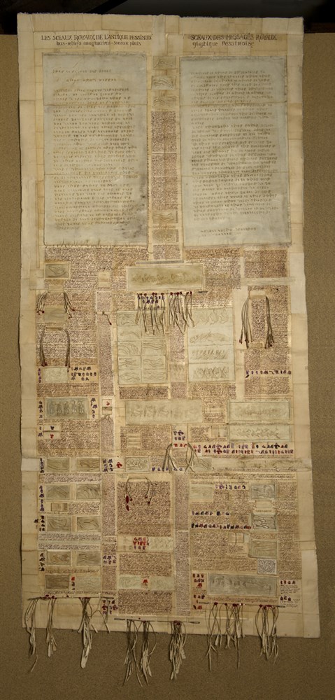 Les grands testaments - Format 80 cm x 220 x cm - Photographie: Joseph Caprio