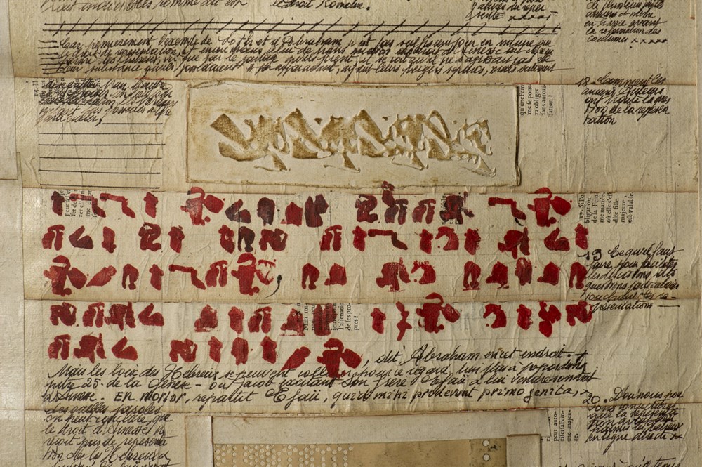 Les grands testaments - Format 80 cm x 220 x cm - Photographie: Joseph Caprio