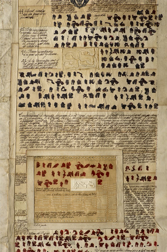 Les grands testaments - Format 80 cm x 220 x cm - Photographie: Joseph Caprio