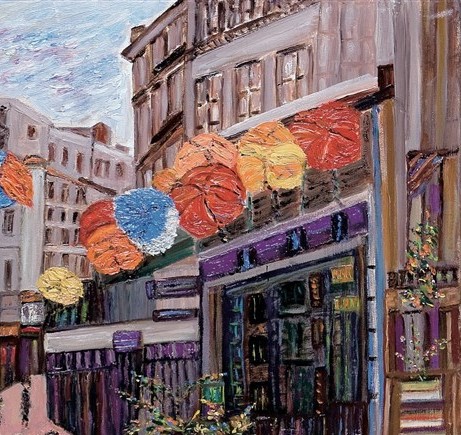 Les ballons rouges (65 x 95cm).