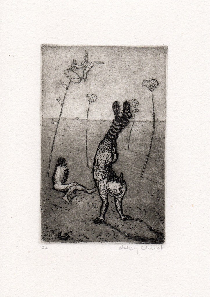 Gravures – Holley Coulter Chirot - Epreuve d'artiste - Format 18 cm x 13.5 cm - 150 euros