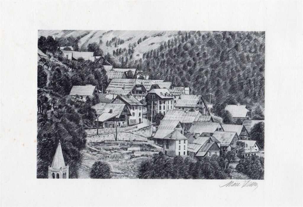 Reproduction Typographie. Année 1960. 38 cm x 44 cm - Papier Arches Ingres Ecole - 80g/m²